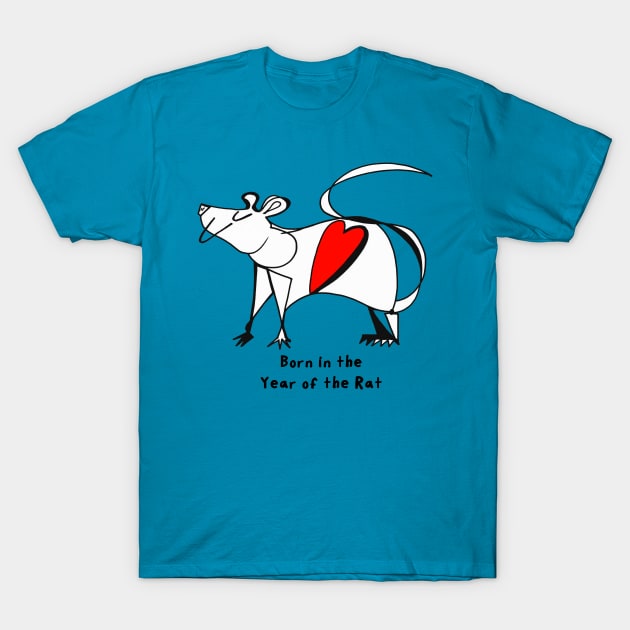 Born in the Year of the Rat T-Shirt by WorldofPollux